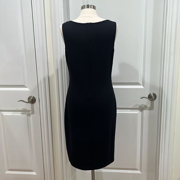 St. John Collection 70% Wool Knit Sheath Dress Size 12 Black (read description) - Picture 7 of 16